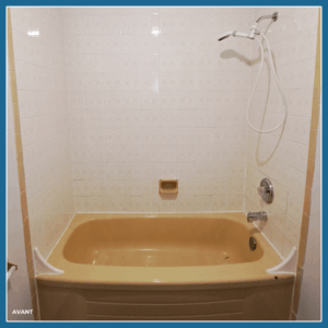 Installation d'une coquille de bain & plafond en acrylique
